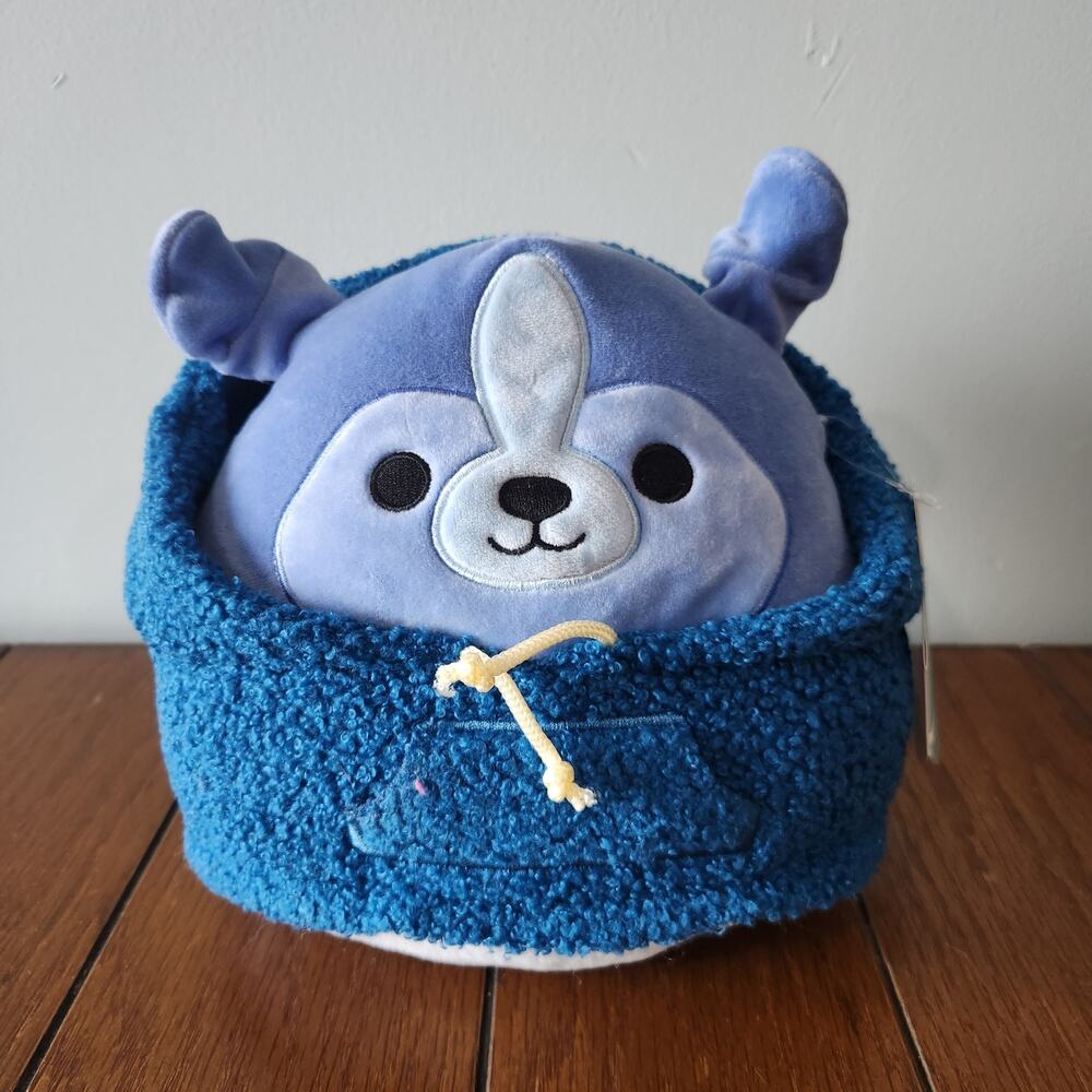 Squishmallows Botera The Blue Sheltie Dog Wearing A Blue Hoodie NWT